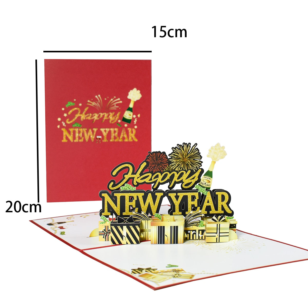 3D Pop-Up Cheerful Christmas Gift Cards - UTILITY5STORE