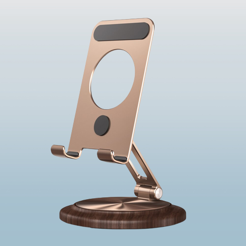 360 Rotating Wooden Foldable Universal Phone Holder - UTILITY5STORE