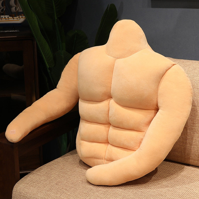 Muscle Man Strong Cuddly Body Pillow Cushion