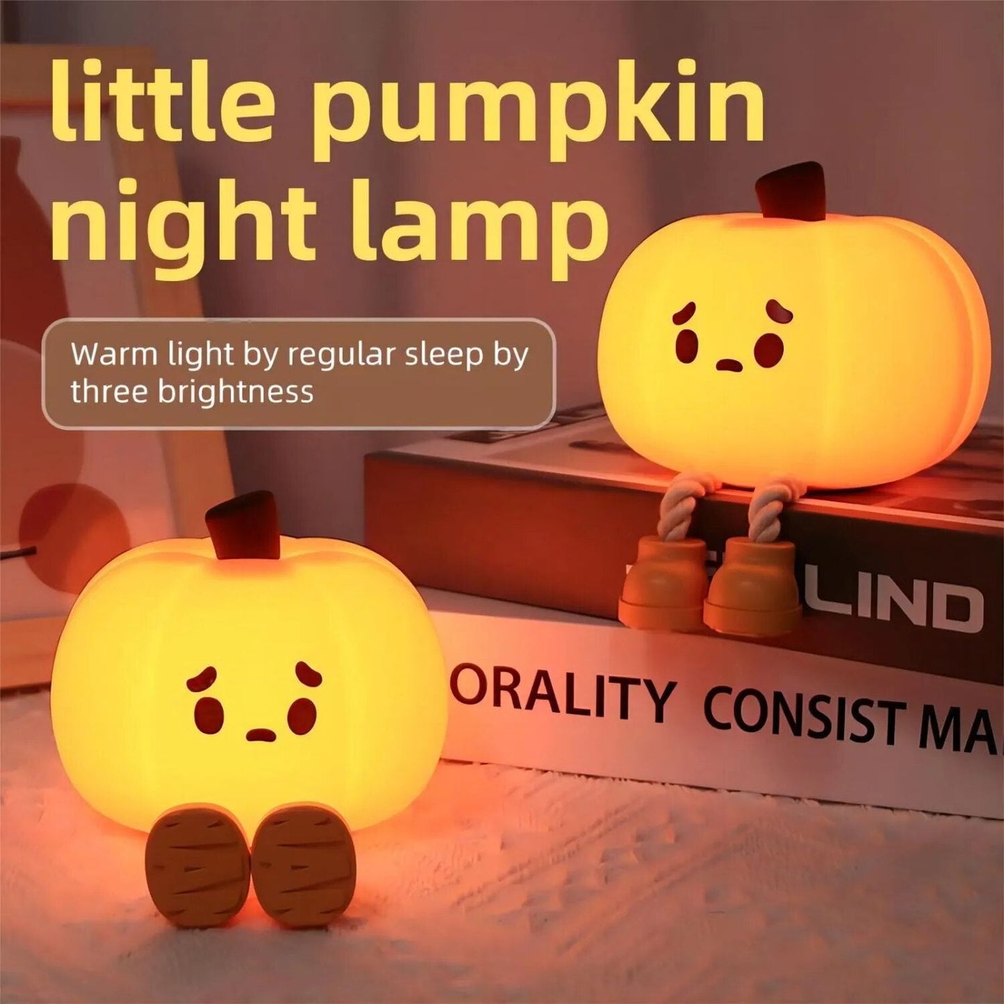 Sad Pumpkin Touch Sensor Lamp Decor - UTILITY5STORE