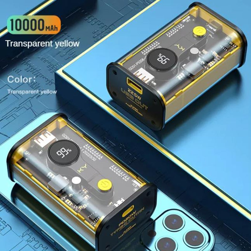 Digital Display Transparent Power Bank