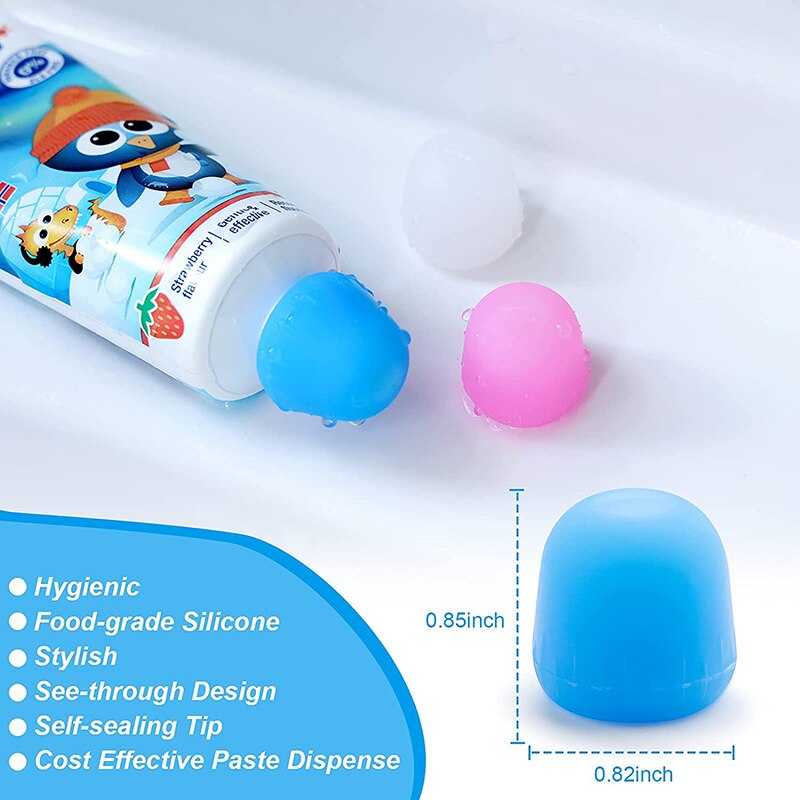 4pcs Anti-Waste Self-Closing Reusable Toothpaste Caps