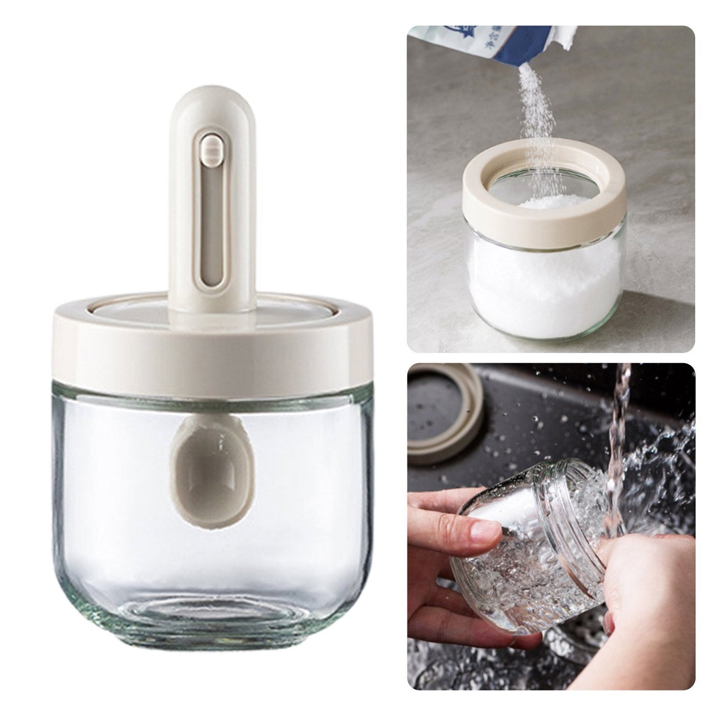 Creative Mini Seasoning Jar with Spoon - UTILITY5STORE