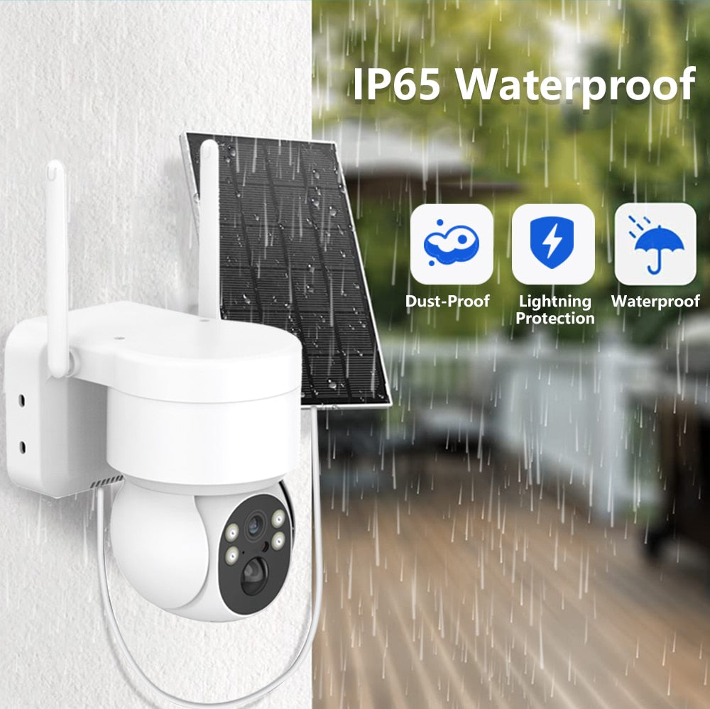 Outdoor WiFi Solar-Powered Security IP Camera - UTILITY5STORE