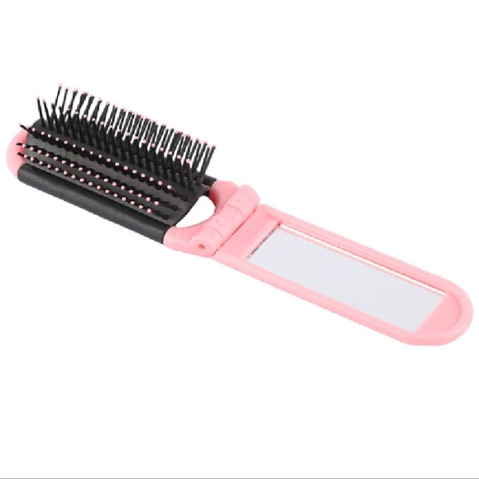 Professional Portable Foldable Hair Brush Mirror