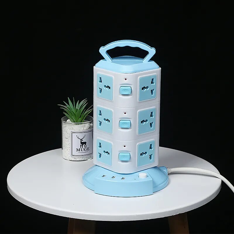 Tower Design Surge Protector Vertical Power Strip