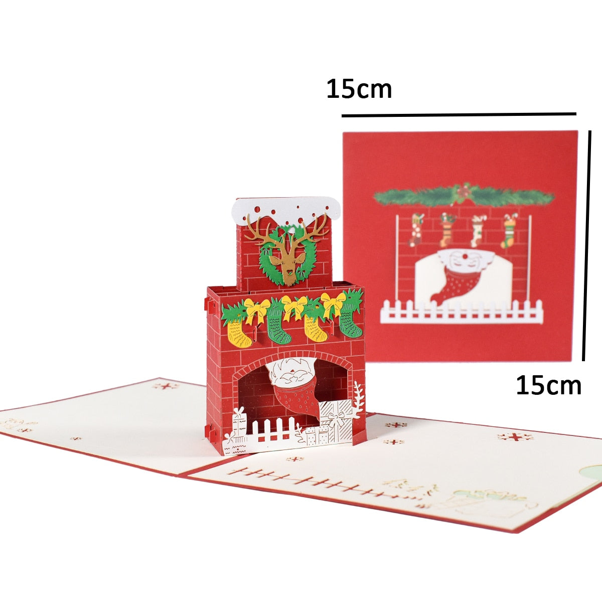 3D Pop-Up Cheerful Christmas Gift Cards - UTILITY5STORE