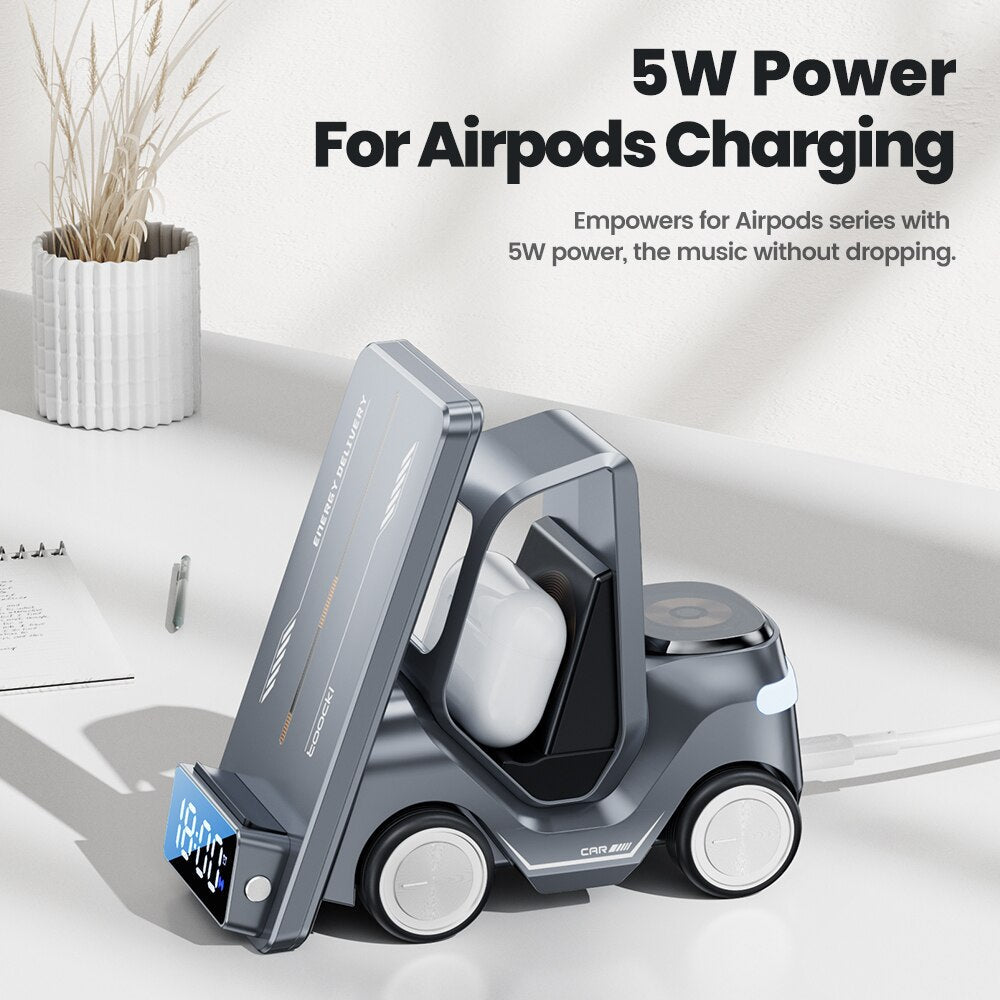 5in1 Multi-Device Forklift Wireless Charging Station