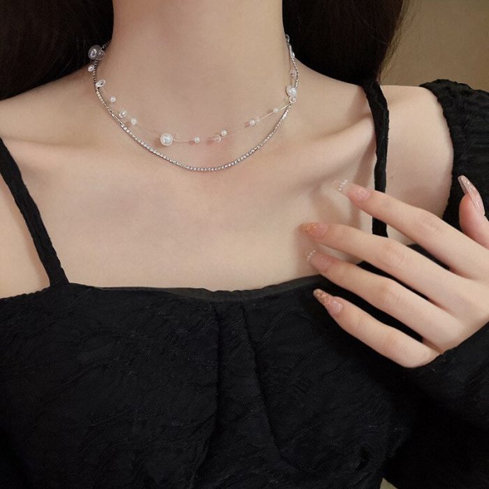 Bohemian Drop Stylish Pearl Necklace