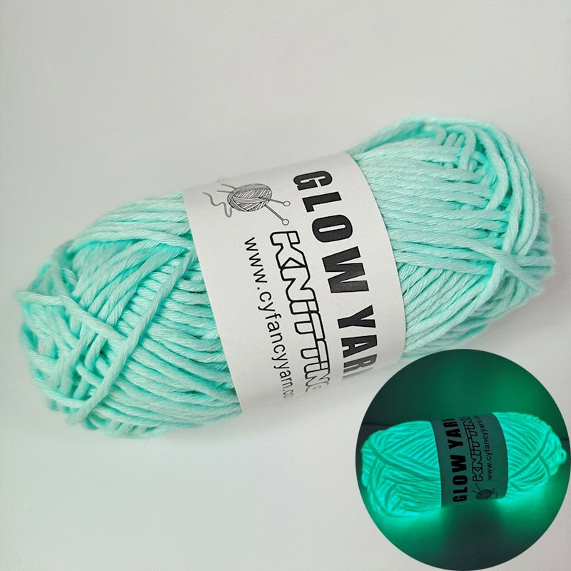 Sparkle Glow Luminous Knitting Yarn