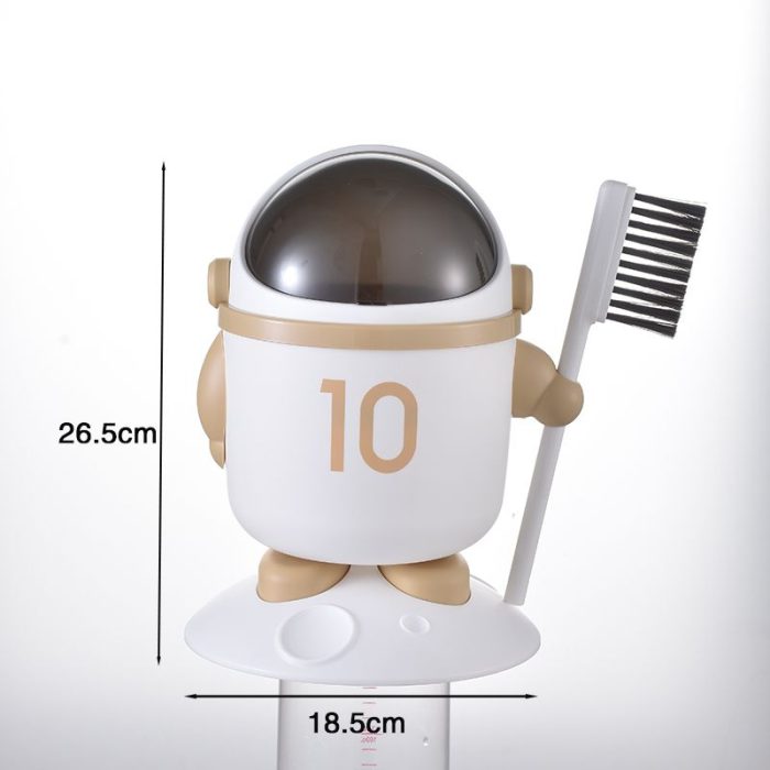 Mini Astronaut Shape Cute Office Trash Can