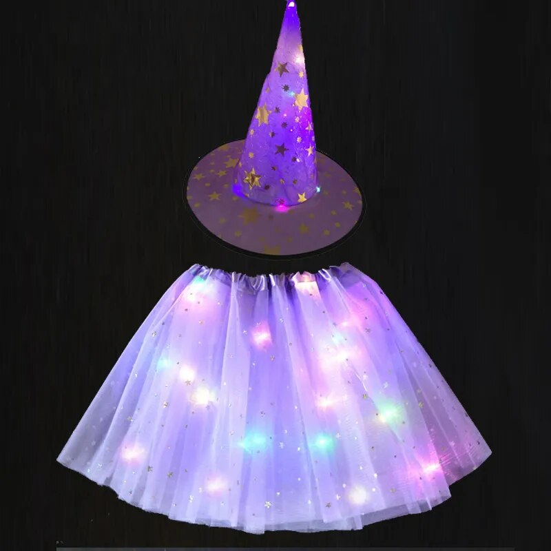 Glow Witch Luminous Kids Costume