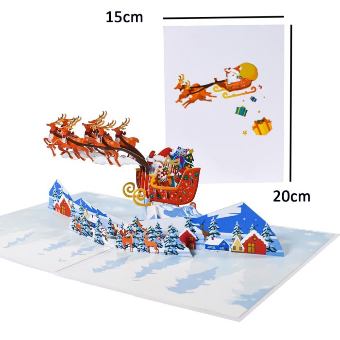 3D Pop-Up Cheerful Christmas Gift Cards - UTILITY5STORE