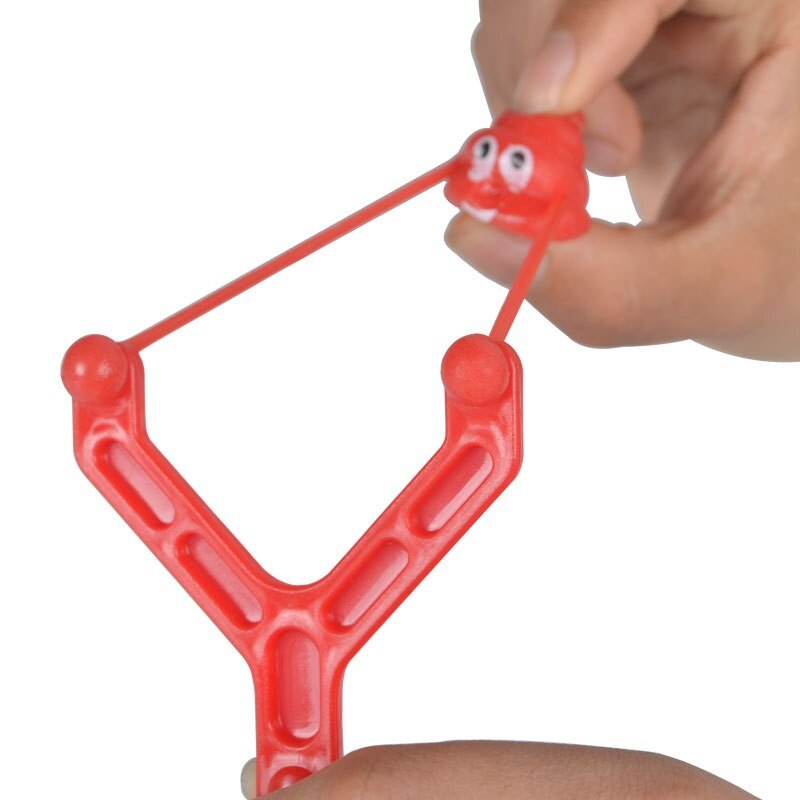 Elastic Poop Emoji Slingshot Toy