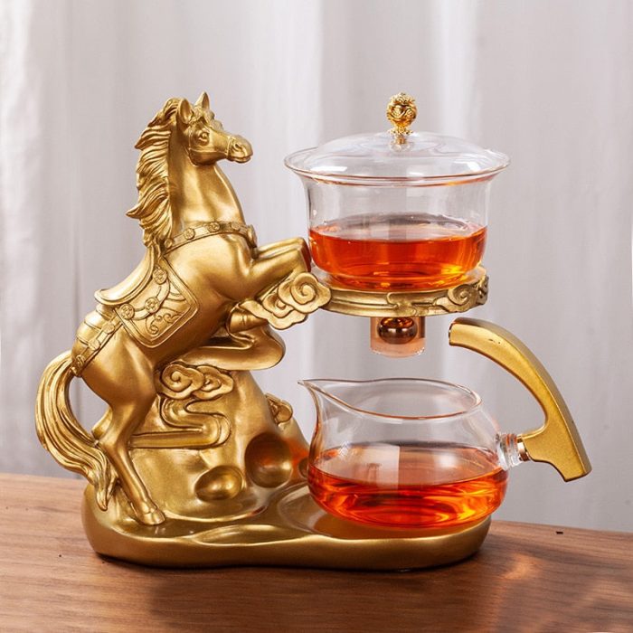 Mystic Golden Dragon Teapot