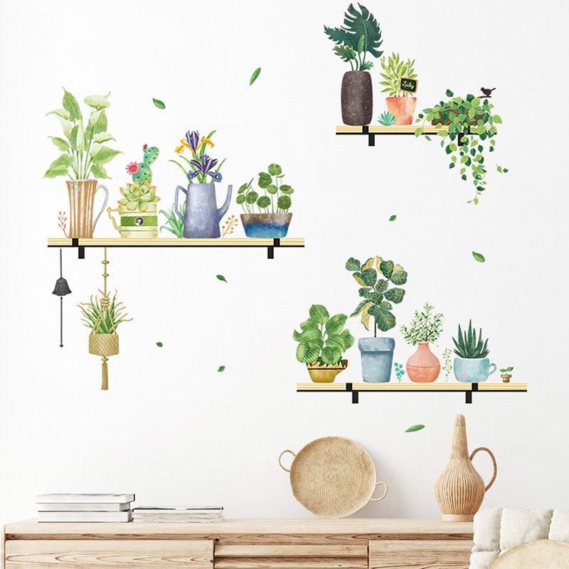 Nature Aura Plants Wall Stickers