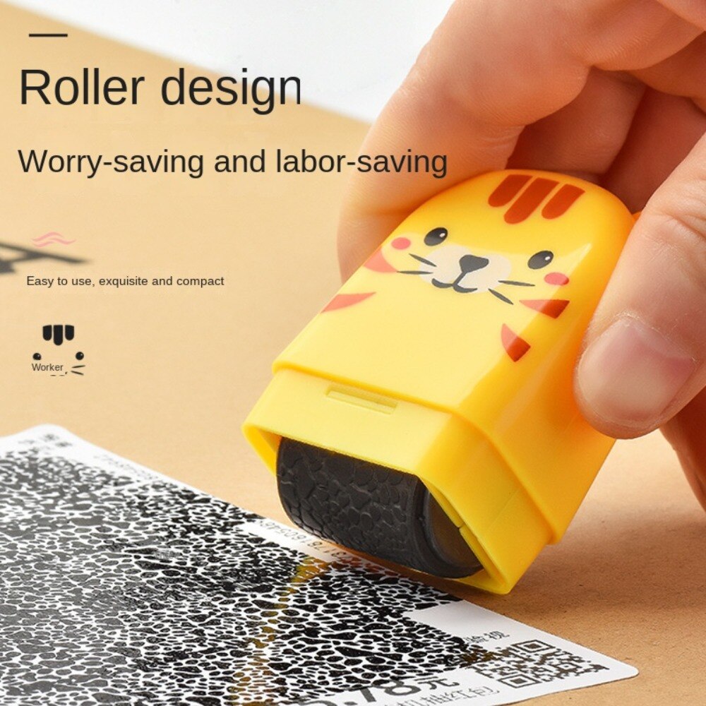 Mini Cartoon ID Protection Roller Stamp