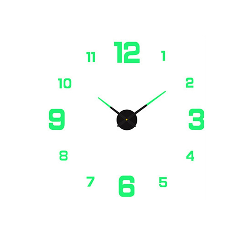 3D Luminous Silent Wall Clock - UTILITY5STORE