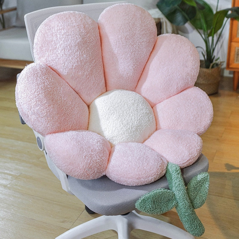 Golden Blossom Sunflower Soft Seat Cushion