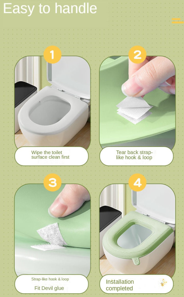 Waterproof Soft Toilet Seat Cover Lifter