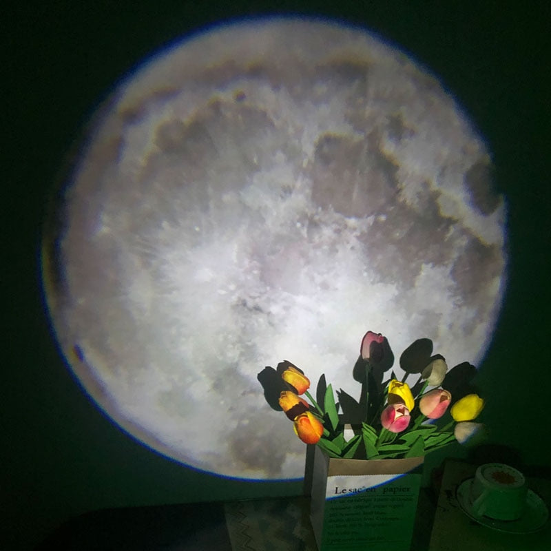 Mini Moon Projector Atmosphere Lamp