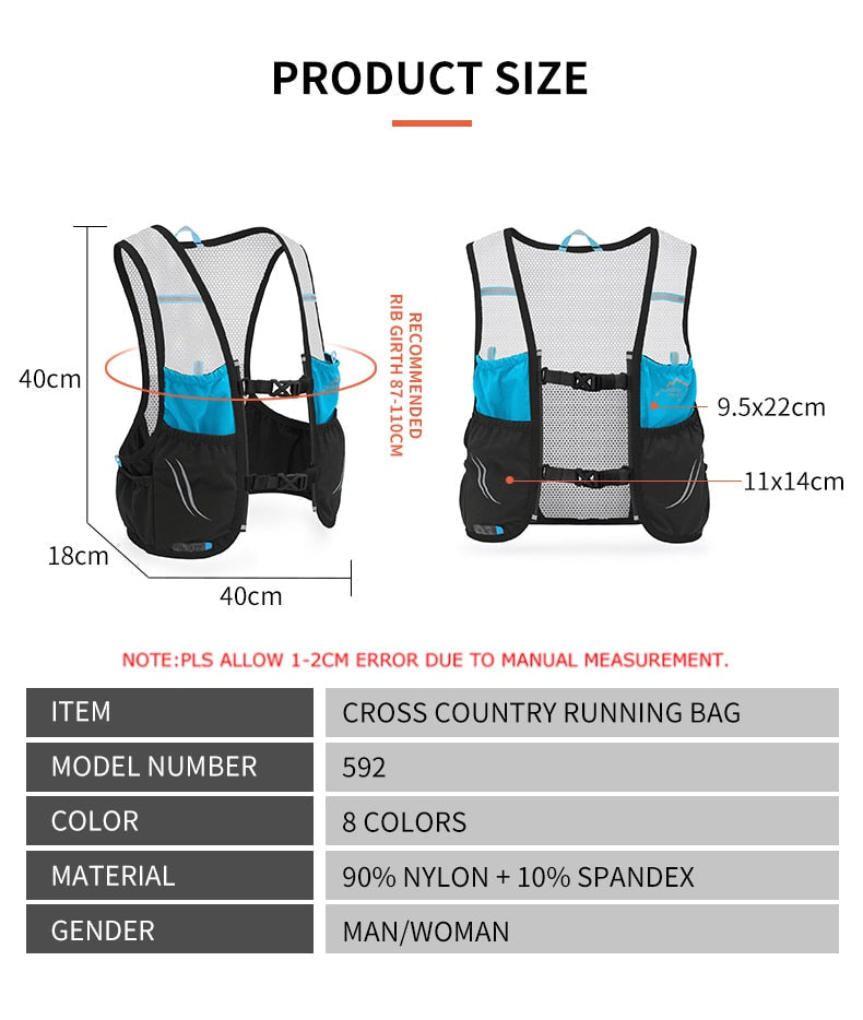 Hike Racer Breathable Vest Running Backpack