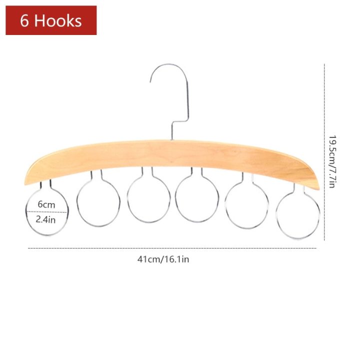 Wooden Space Saving Multi Organizer Hanger