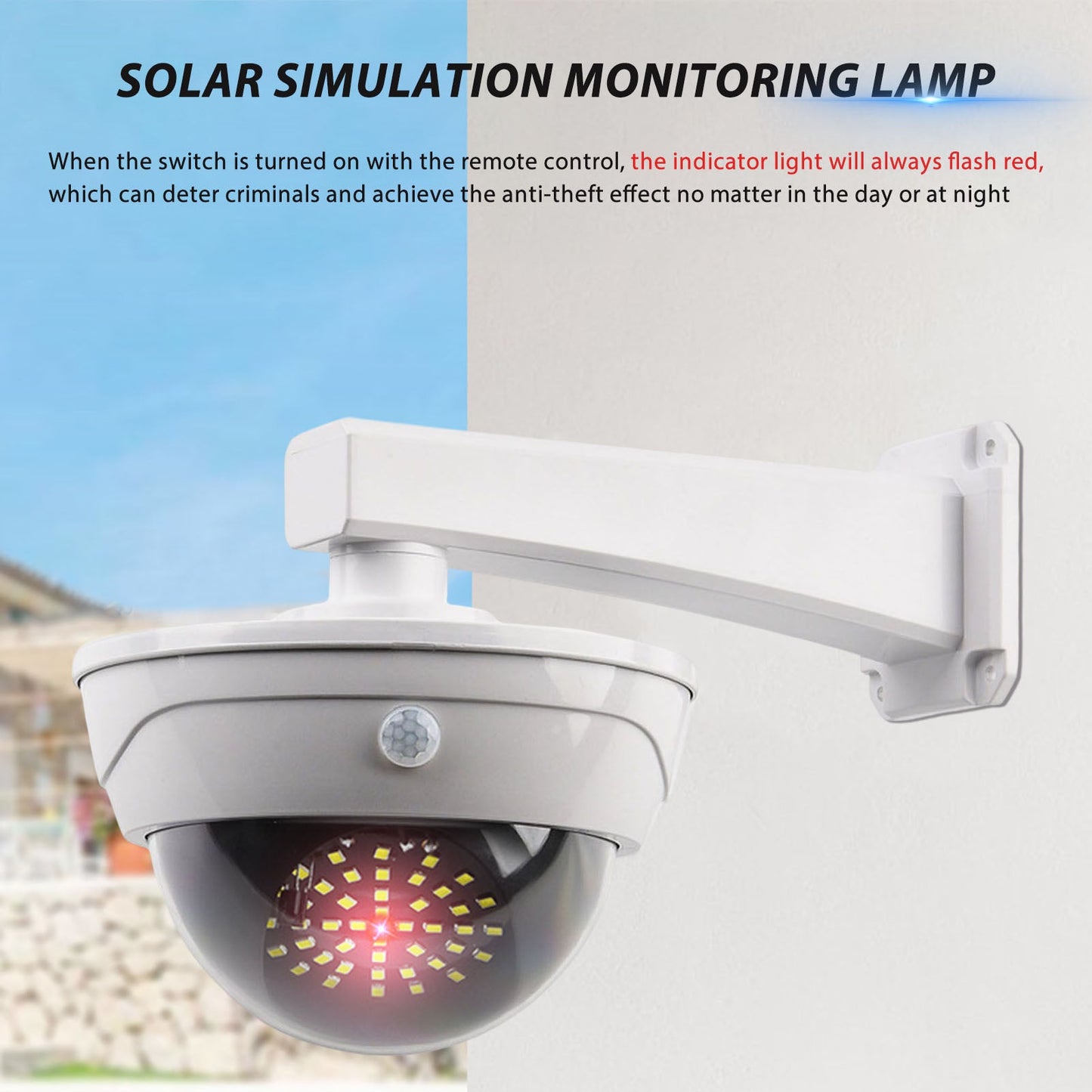 Outdoor Waterproof Solar Dummy Security Camera - UTILITY5STORE