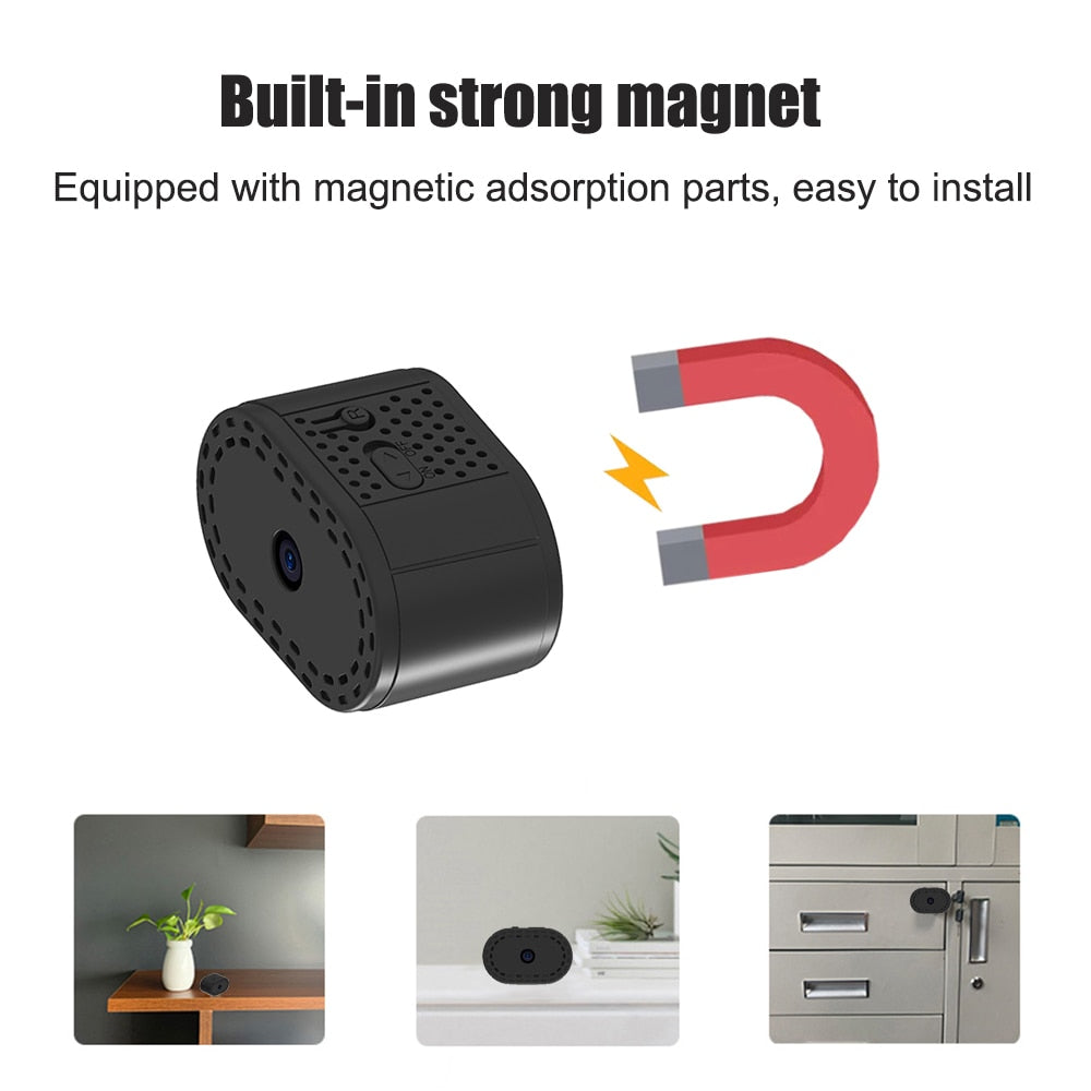 Magnetic Day Night Mini Wireless Cam IP Recorder