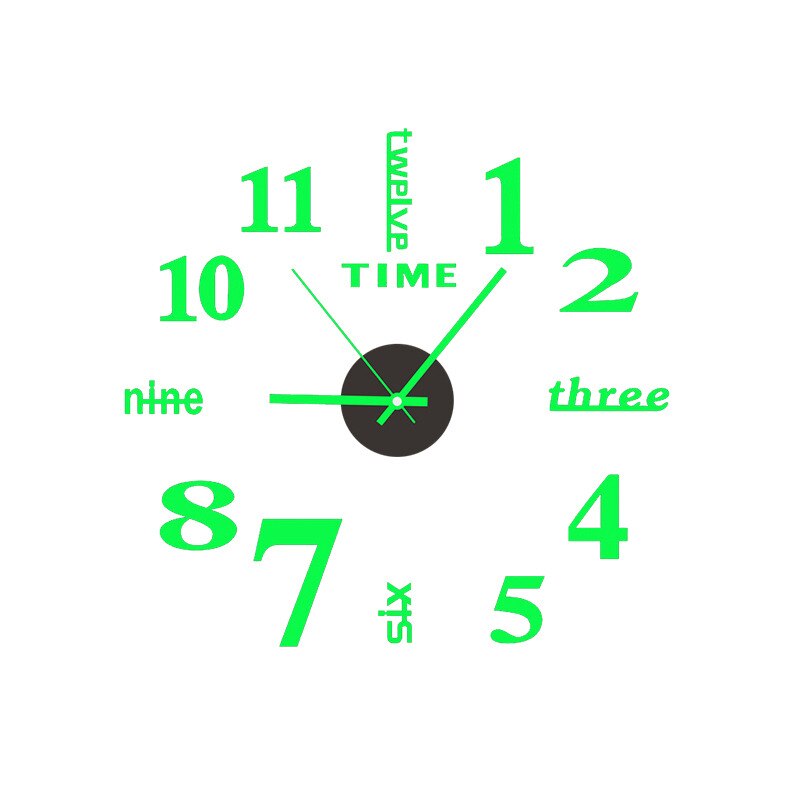 3D Luminous Silent Wall Clock - UTILITY5STORE