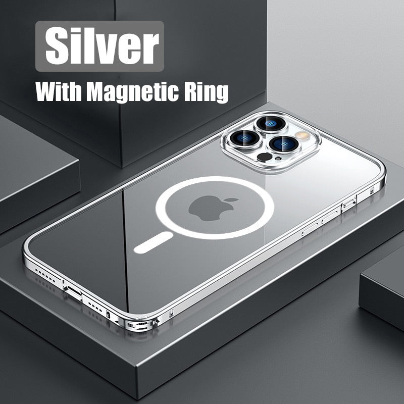 Metal Bumper Aluminum Magnetic Phone Case