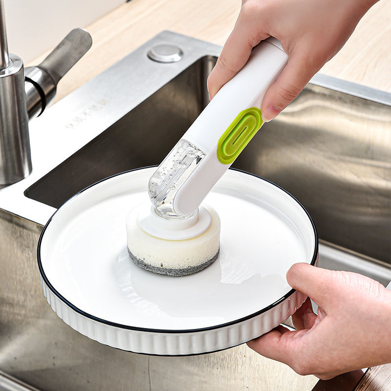 Dish Scrubber Soap Dispenser Brush