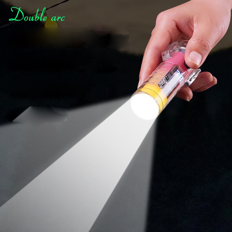 Windproof Double Arc Transparent Flashlight Lighter