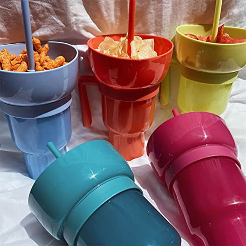 2in1 Snack Holder Drink Cup - UTILITY5STORE