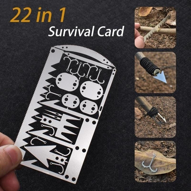 22in1 Stainless Steel Outdoor Survival Pocket Tool - UTILITY5STORE