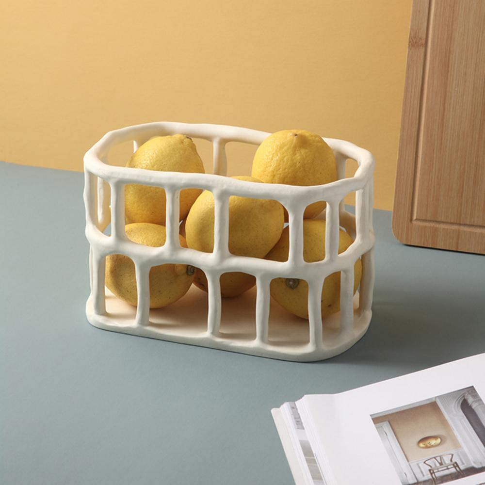 Nordic Creative Resin Hollow Fruit Trays