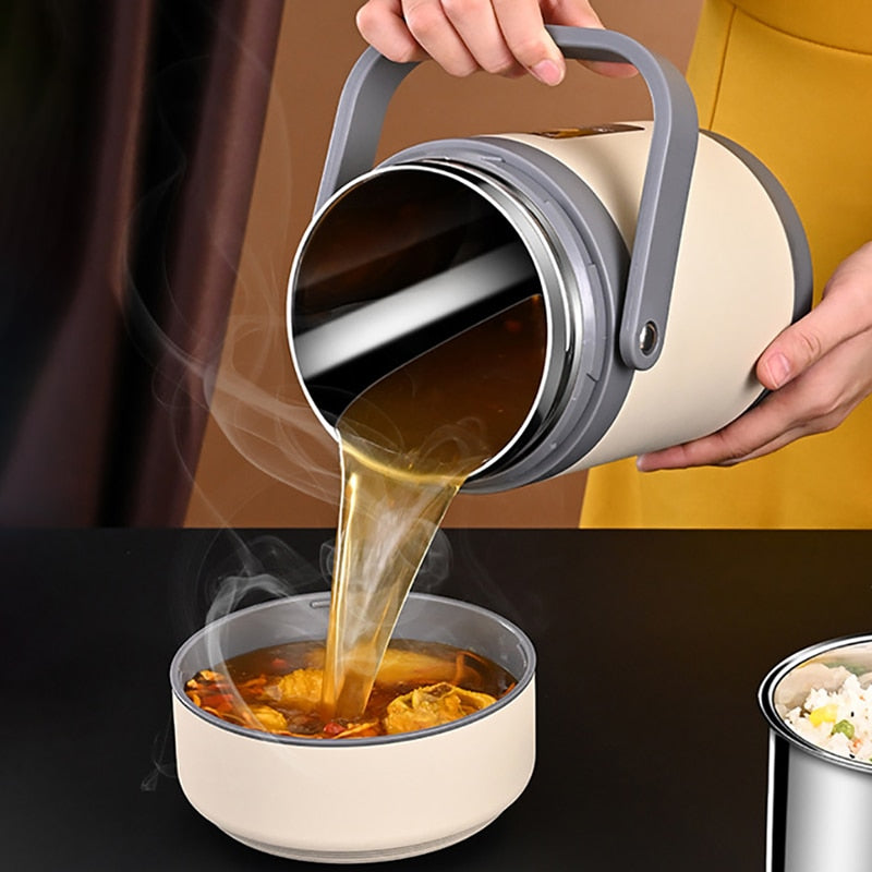 USB Heated Stainless Steel Food Warmer Lunch Box