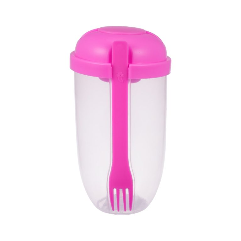 Portable Built-in Fork Mini Salad Cup