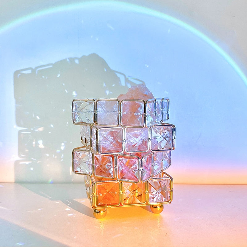 Crystal Room Mood Ambient Geo Shimmer Cube Light
