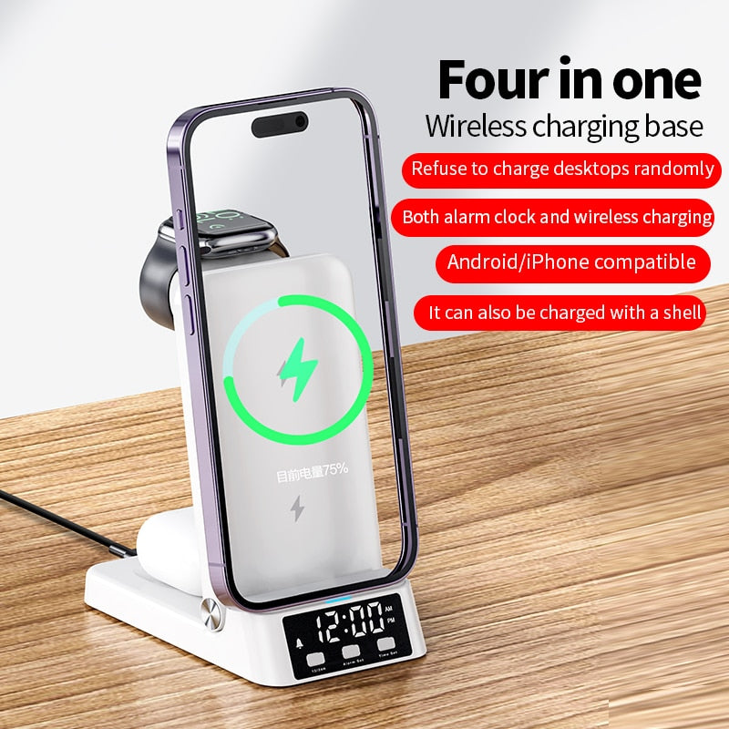 4in1 Foldable Fast Wireless Charging Dock - UTILITY5STORE