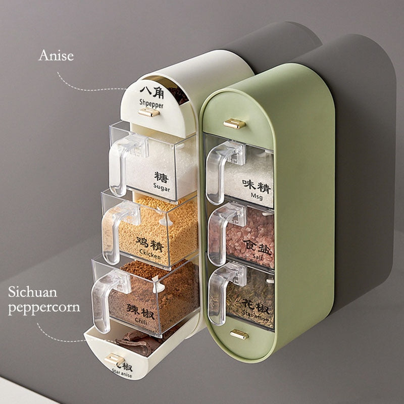 Kitchen Organizer Wall-Mounted Seasoning Station - UTILITY5STORE