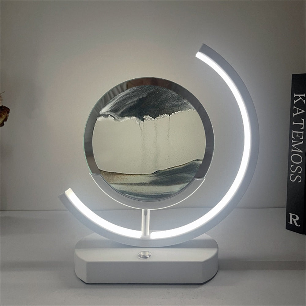 3D LED Flowing Sand Art Table Lamp - UTILITY5STORE