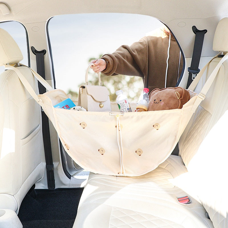 Hangable Car Back Seat Storage Hammock Bag