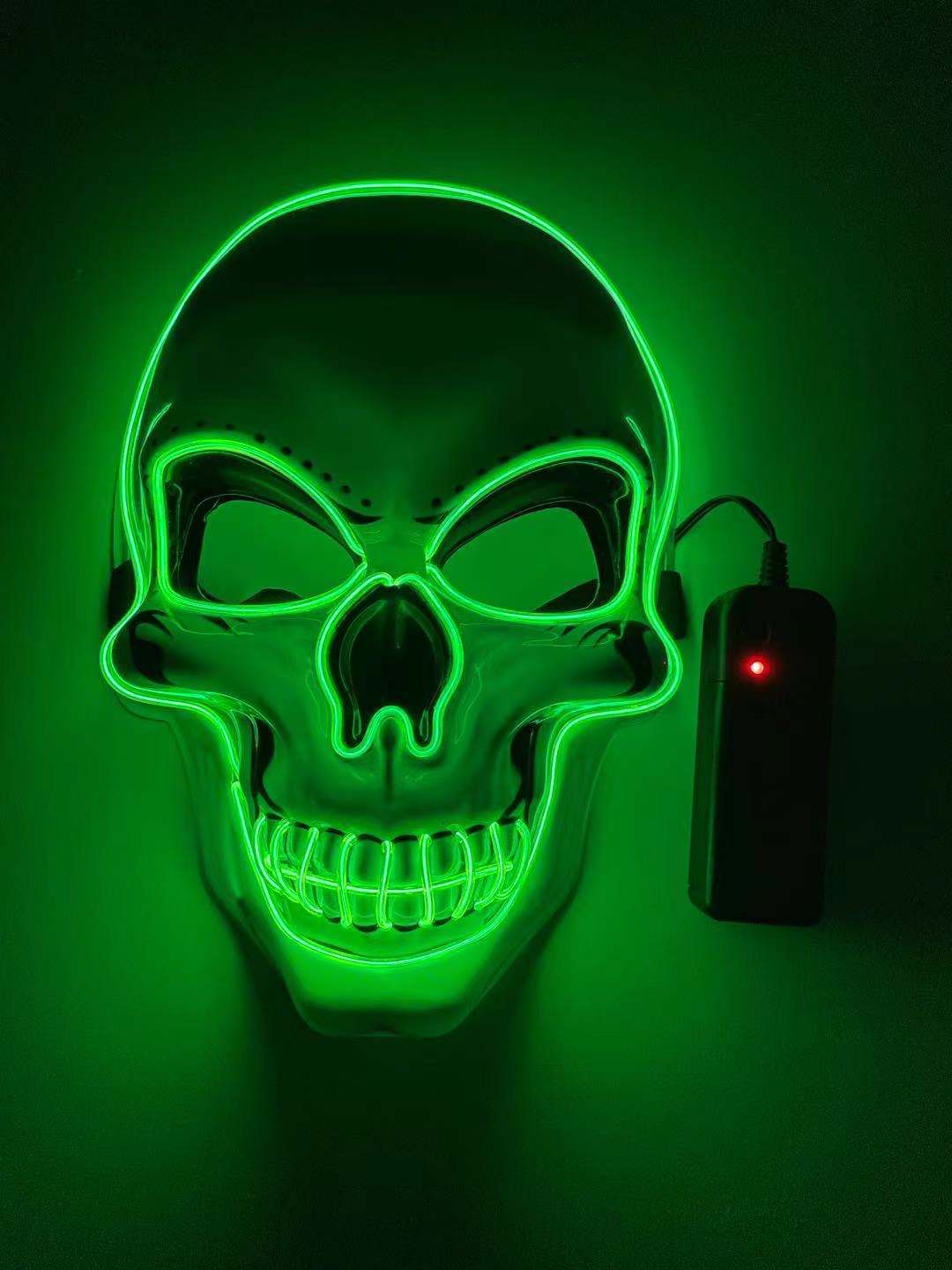 Neon LED Skeleton Party Mask