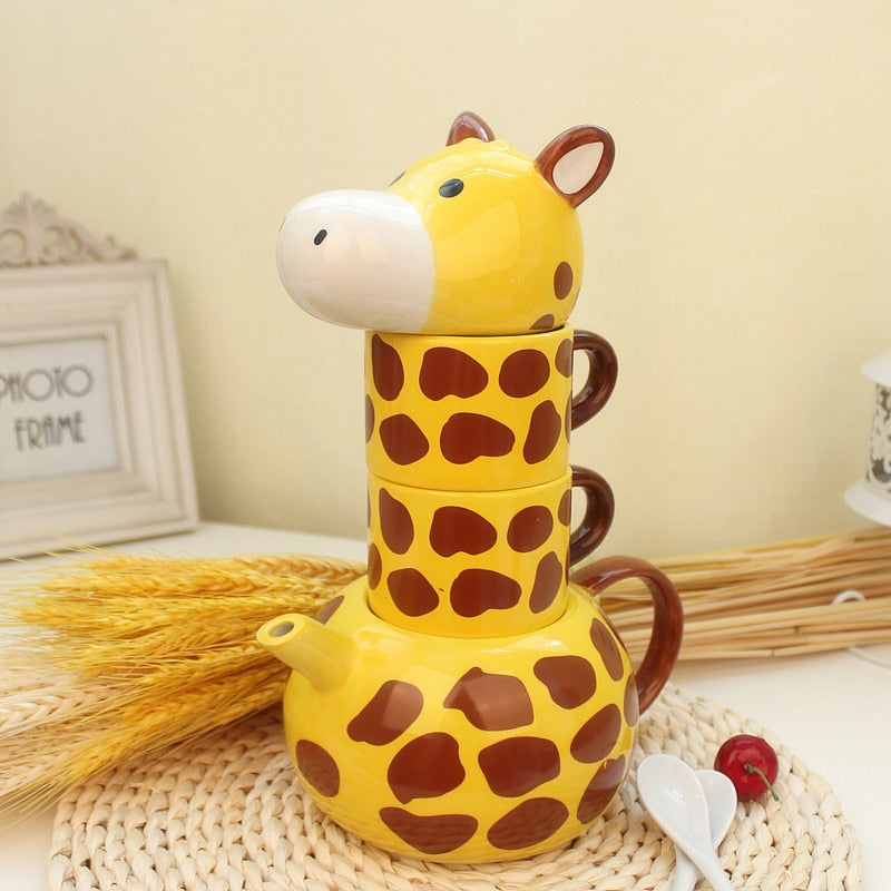 Giraffe Mug Teapot Set