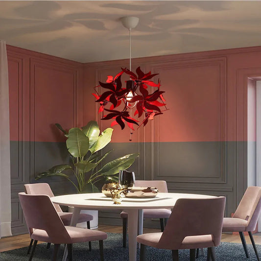 Elegant Retractable Bauhinia Blossom Pendant Light