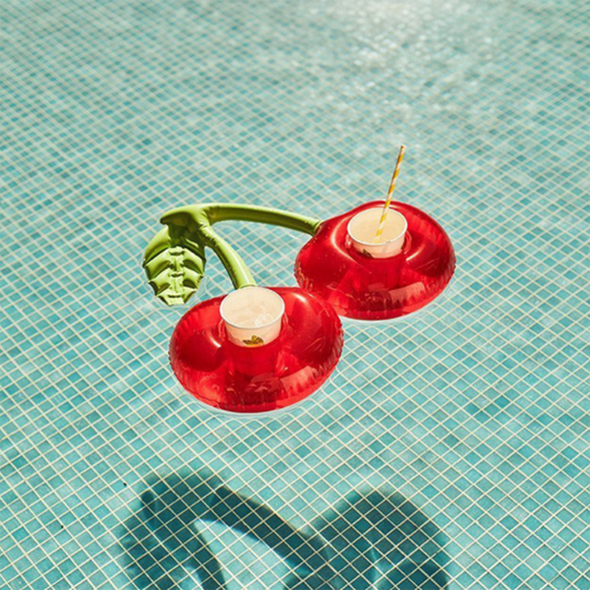 Inflatable Cherry Floating Pool Cup Holder