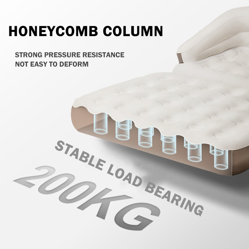 Inflatable Portable Folding Honeycomb Air Mattress
