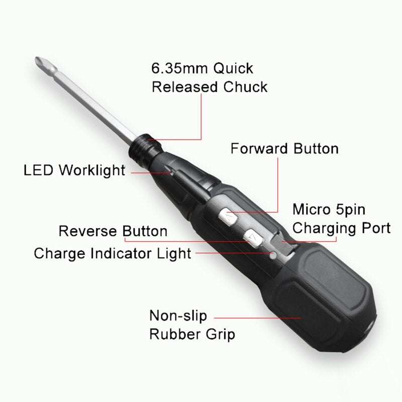 Magnetic Electric Cordless Screwdriver