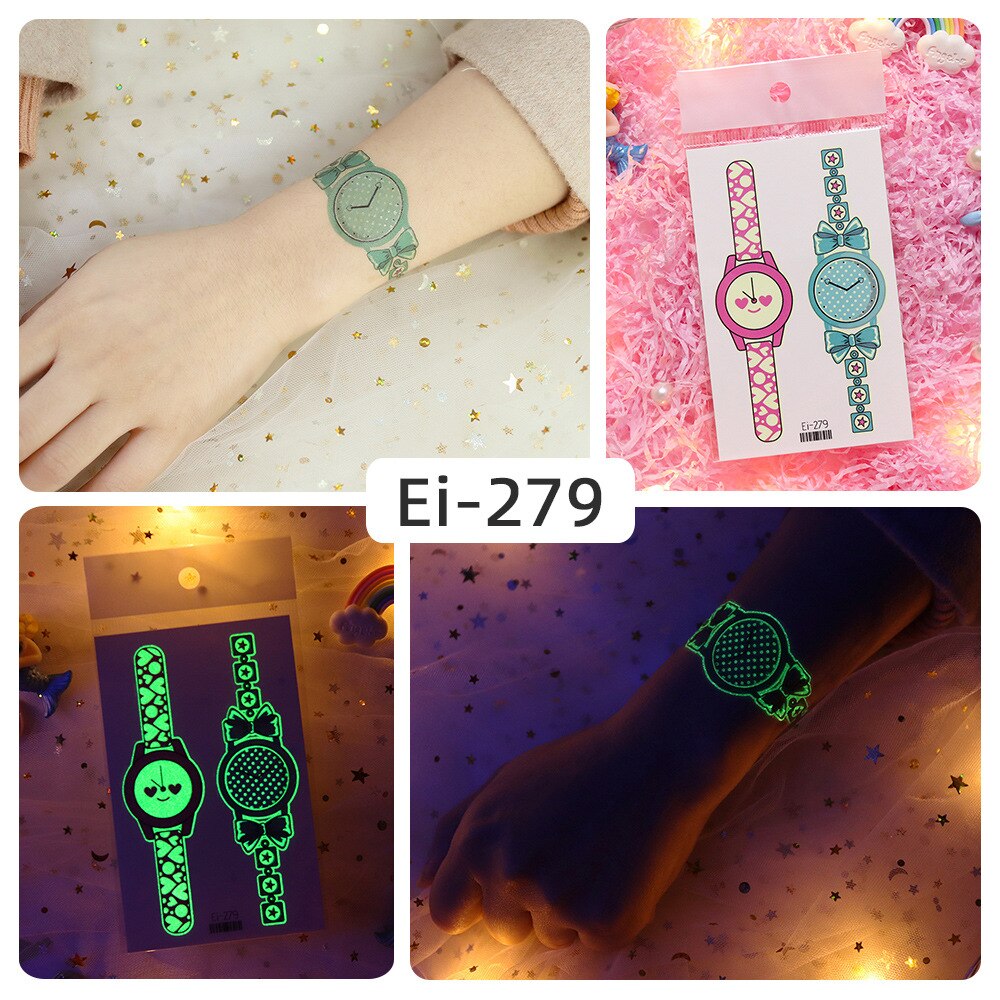 Luminous Temporary Tattoo Watch Sticker